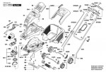 Bosch 3 600 H81 370 ROTAK 43 (ERGOFLEX) Lawnmower Spare Parts